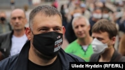 Belarusian vlogger Syarhey Tsikhanouski (file photo)