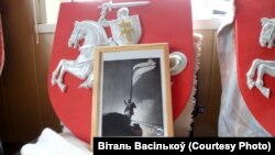 Бел-чырвона-белы сьцяг над Магілёвам (з архіву Віталя Васількова)