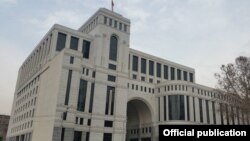 Armenia - The Foreign Ministry building in Yerevan.