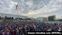Ош шаарынын борбордук аянты. 6-октябрь, 2020-жыл.