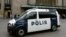 A Finnish police vehicle on patrol in Helsinki (file photo)