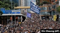 Протестующие в Гонконге, 7 июля 2019 