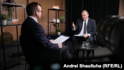 Міністар унутраных справаў Літвы Ўладзіслаў Кандратовіч падчас інтэрвію для Радыё Свабода ў Вільні, 13 лістапада 2025 году