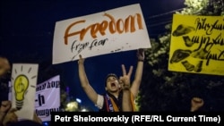 Акция протеста против повышения тарифов на электроэнергию в Ереване, 26 июня 2015 г․ 