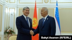 Кыргыз президенти Алмазбек Атамбаев менен Ислам Каримов