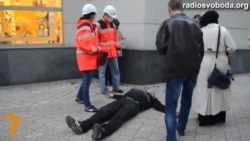 Донецк. Нападение на проукраинский митинг