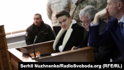 Надія Савченко під час засідання суду 23 березня 