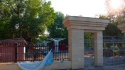 Вид на Центральный парк города, закрытый для публики последние два года Семей, 10 августа 2020 года.