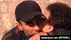 Armenia -- Opposition supporter Felix Grigorian is released from prison, Yerevan, 09Dec2010