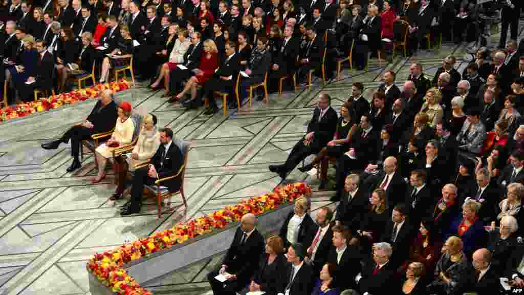 Норвегія &ndash; Учасники церемонії нагородження Нобелівською премією в Осло, 10 грудня 2012 року