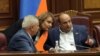 Armenia - Deputies from the ruling Civil Contract party preside over parliamentary hearings on a controversial enlargement of Armenia's communities sought by the government, Yerevan, September 22, 2021.