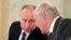 Уладзімір Пуцін і Аляксандар Лукашэнка, архіўнае фота