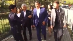 Кандидаты Жээнбеков и Бабанов проголосовали на президентских выборах в КР