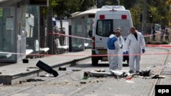 На месте нападения в Иерусалиме 5 ноября