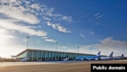 Здание аэропорта Ольборг в Дании 