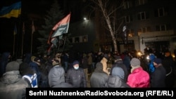 Акція під телеканалом «Наш», Київ, 6 лютого 2021 року