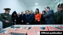 Armenia - Prime Minister Hovik Abrahamian, Justice Minister Arpine Hovannisian and U.S. Ambassador Richard Mills visit a new prison in Armavir, 15Dec2015.