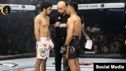 Мусо Кадамов (слева) и его соперник Имран Хафизи