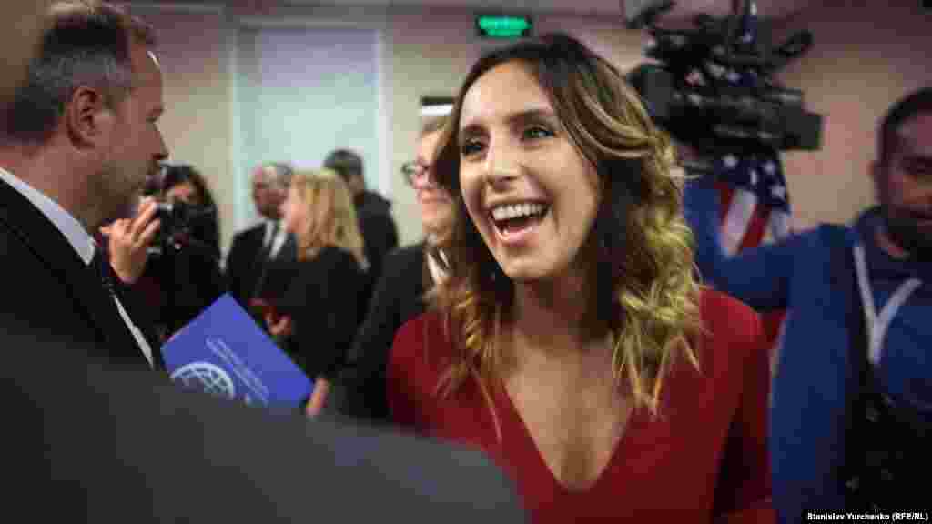 Camala insan ticaretine qarşı içtimaiy reklamınıñ taqdiminde, 2017 senesi oktâbr 12 künü