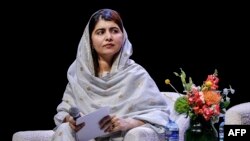 Malala Ýusufzaýi Ýohannesburgda 5-nji dekabrda çykyş edýär.