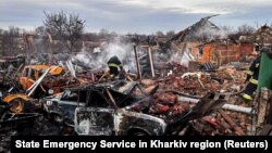 Наслідки російського удару дроном на Харківщині, березень 2025 року