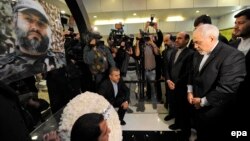  ظریف بر سر قبر عماد مغنیه