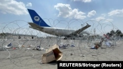 Кабулдагы "Хамид Карзай" эл аралык аэропорту. 31-август. 2021-жыл.