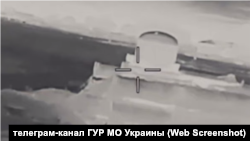 Скріншот відео ГУР МОУ, на якому показано ймовірний удар по російських об'єктах у Криму. Ілюстративне фото