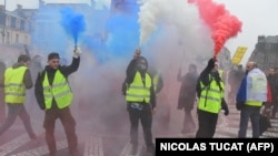 «Դեղին ժիլետներ»-ի ակցիան Բորդոյում, 22-ը դեկտեմբերի,. 2018թ.