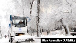 В Бишкеке после снегопада. 27 декабря