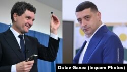 У другому турі змагаються націоналіст Джордже Сіміон (справа) і центрист, мер Бухареста Нікушор Дан