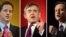 Өч намзәт (сулдан уңга): Ник Клегг, Гордон Браун һәм Дэвид Камерон