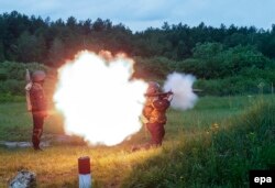 Трэніроўка батальёну "Данбас"