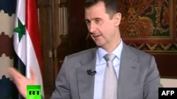 Президент Башар Асад Орусиянын РТ телеканалына интервью берүүдө. Дамас. 8-ноябрь 2012v2012