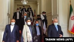 دیدار هیات طالبان با اعضای دولت وقت ایران