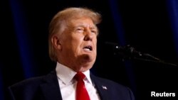 Дональд Трамп, 45-й президент США, який оголосив про намір знову балотуватися на посаду президента Америки