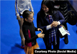 Падишахан Султаналиева с дочкой Элизабет