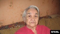 Белгілі тарихшы Ермұхан Бекмахановтың жұбайы Халима Бекмаханова. Алматы, 17 сәуір, 2009 жыл.  