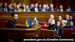 Ուկրաինայի նախագահ Վլադիմիր Զելենսկին Գերագույն Ռադայում, արխիվ 