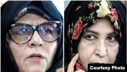 زهرا رهنورد (راست) و فاطمه کروبی از جمله زنان فعال سیاسی زندانی در ایران هستند 