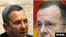 اهود باراک، وزیر دفاع اسرائیل، (سمت چپ) روز شنبه در واشینگتن
با مایکل مولن، رییس ستاد مشترک ارتش آمریکا، دیدار کرده بود.(عکس: RFERL)