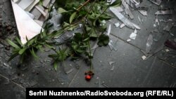 Украина. Дрон чабуулуна кабылган жер.