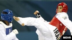 هادی ساعی تا پيش از مرحله نهایی، حريفان خود از نپال و چين را مغلوب کرده بود.(عکس: مهر)