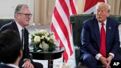 Միացյալ Թագավորություն - ԱՄՆ նախագահ Դոնալդ Թրամփը և Մեծ Բրիտանիայի վարչապետ Քիր Սթարմերը հանդիպում են Թըրնբերիում, Շոտլանդիա, 28-ը հուլիսի, 2025թ.