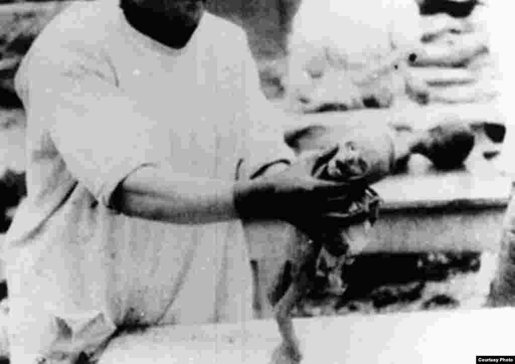 برترام دانیل: «عمویم برایم تعریف کرد که واگن ها پر از مواد شیمیایی بود، تاریک و خیلی گرم. بدون توالت. بعد همه را با دود کشتند. »