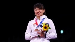 Обладательница "бронзы" Олимпиады в Токио Мээрим Жуманазарова.