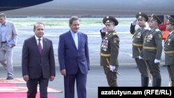Armenia - Iran's Vice-President Eshaq Jahangiri arrives in Yerevan, 14 Oct, 2015 