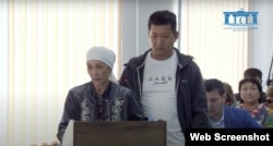 Шерзат Полаттың әжесі Жұмабике Қадырова сотта сөйлеп тұр. 18 сәуір, 2025 жыл.