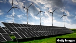 Солнечные панели.