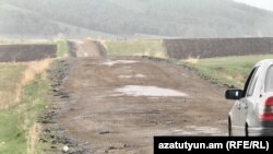 Armenia -- The road to Vardablur Village in Aragatsoth Marz. 08May, 2019